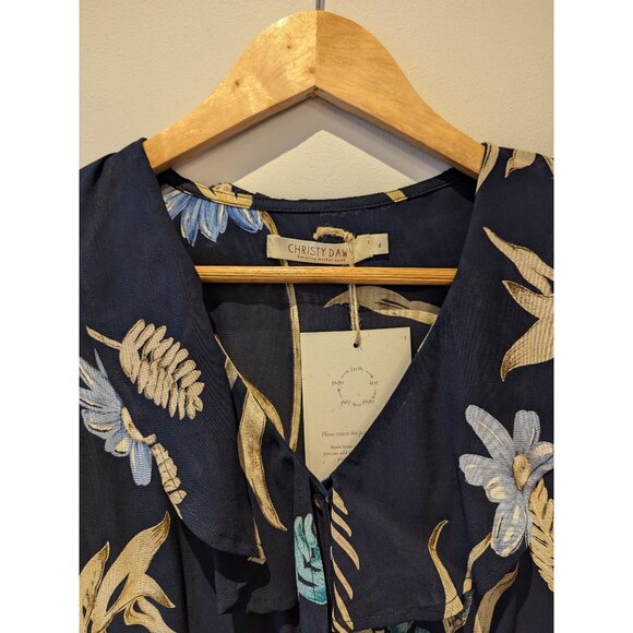 Christy Dawn Daisy Dress Blue Jasper Floral - Size S - Picture 4 of 8